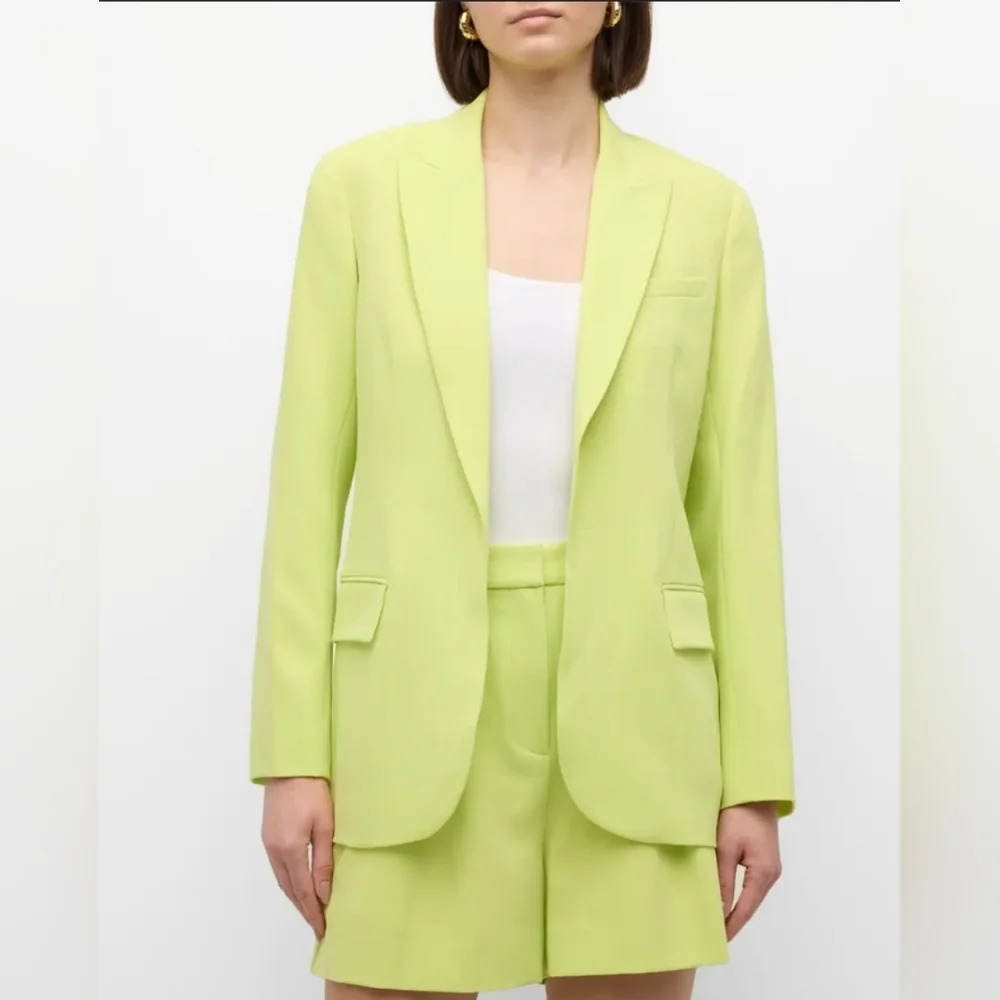10 Crosby Derek Lam Lime Green Tailored Blazer